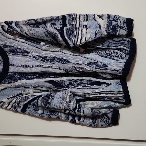 Coogi Australian XL Casmere Silk Pullover Tones of Blue Sweater Vintage 90s - Picture 2 of 12
